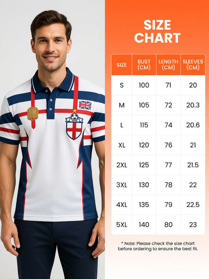 Retro British Football Fan-Style Casual Jersey