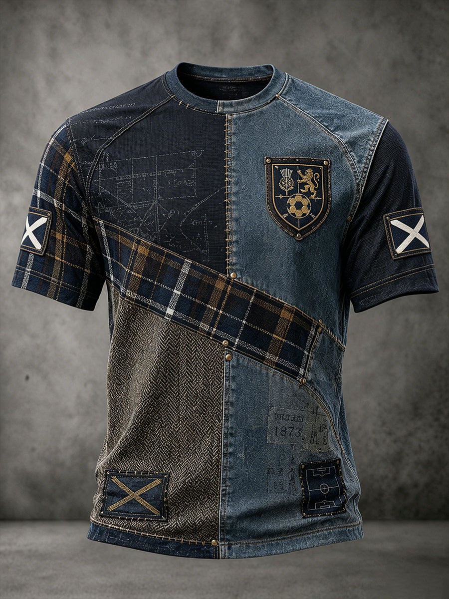 Men's Scotland Football Art Print Polo Shirt