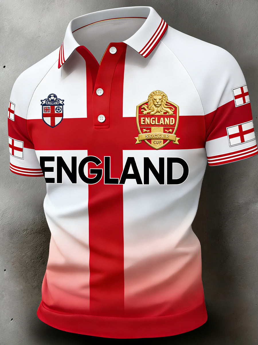 Retro British Football Fan-Style Casual Jersey