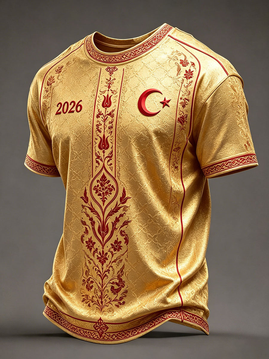 Erkekler için Türkiye 2026 Futbol Tişörtleri