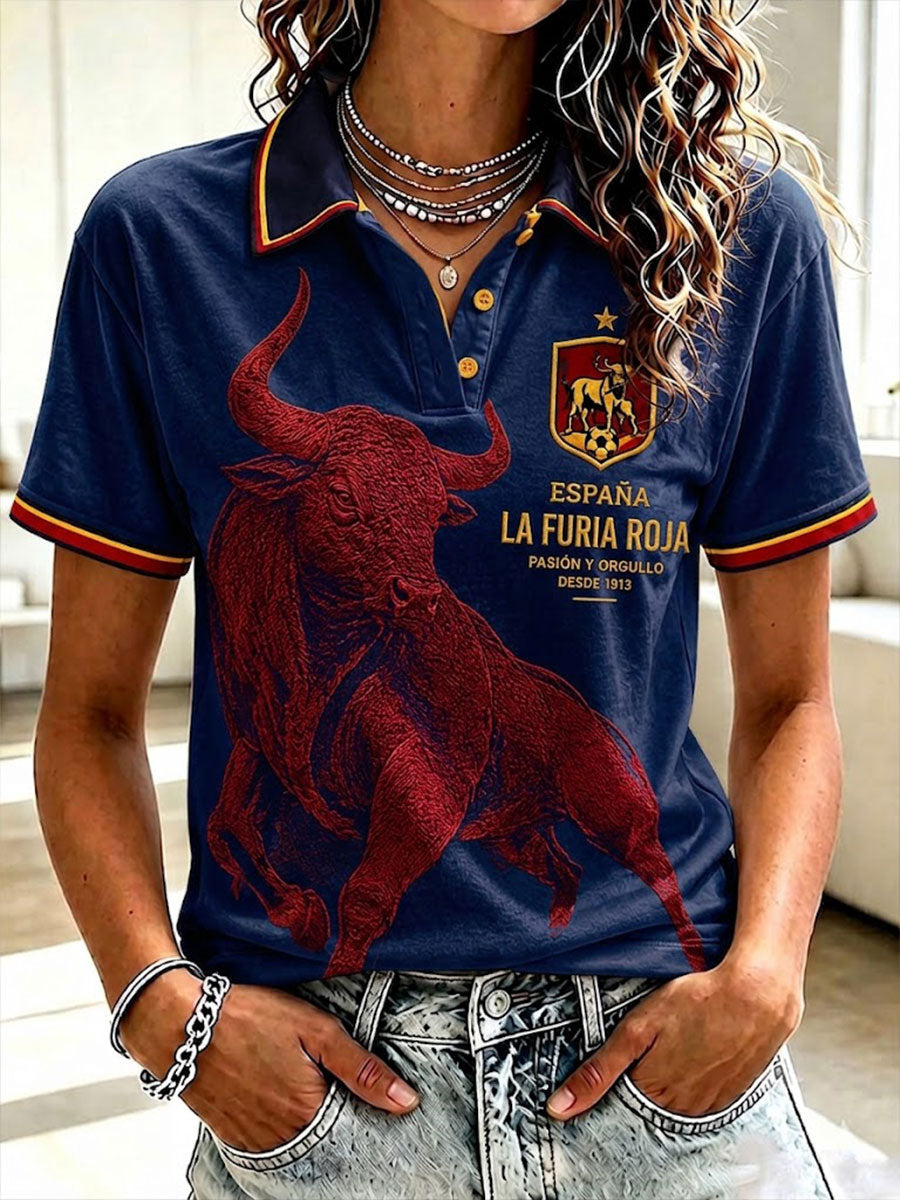 Camiseta de fútbol ESPAÑA para mujer