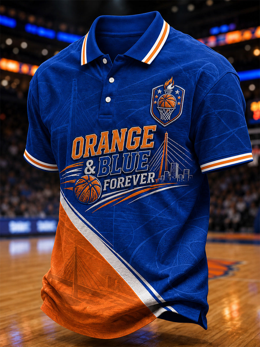 Men's Gift For Basketball Fans Print Casual Polo