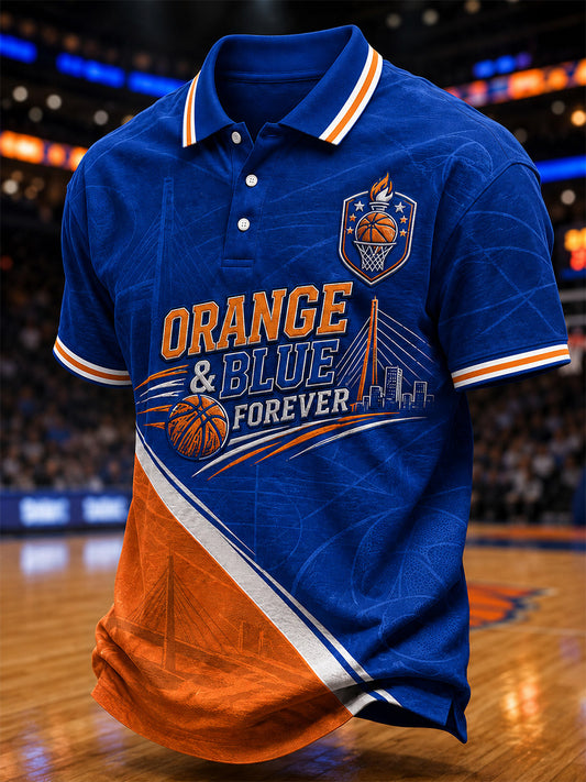 Men's Gift For Basketball Fans Print Casual Polo