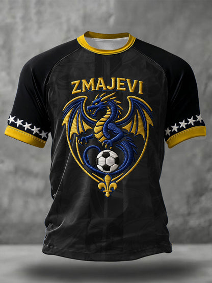 Muški Bosno ZMAJEVI Nogomet ljubavnik Tiskana majica