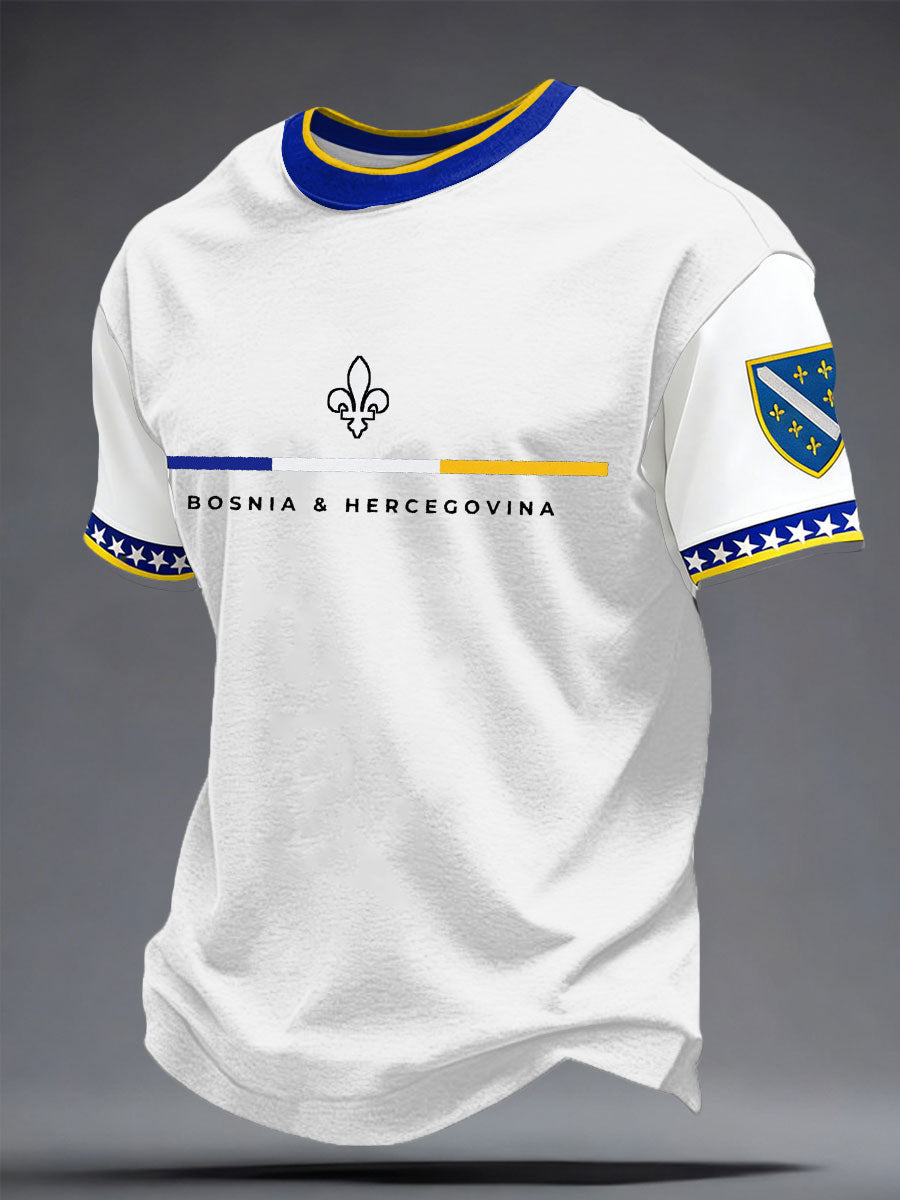 Muška Bosna ZMAJEVI Nogomet ljubavnik Tiskana majica