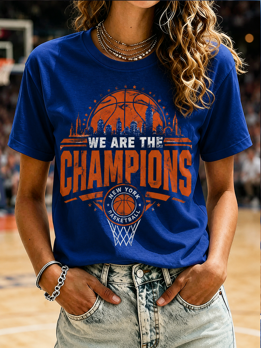 Women's WE ARE THE CHAMPIONS short-sleeved T-shirt