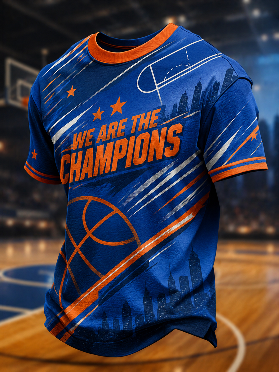 Men's WE ARE THE CHAMPIONS short sleeves t-shirt