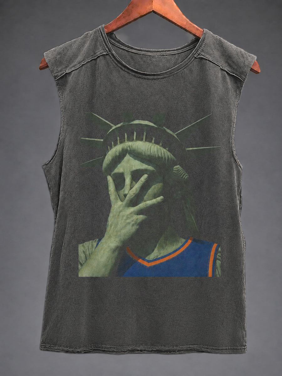 Men's Basketball Fan Graphic Racket Vest Top