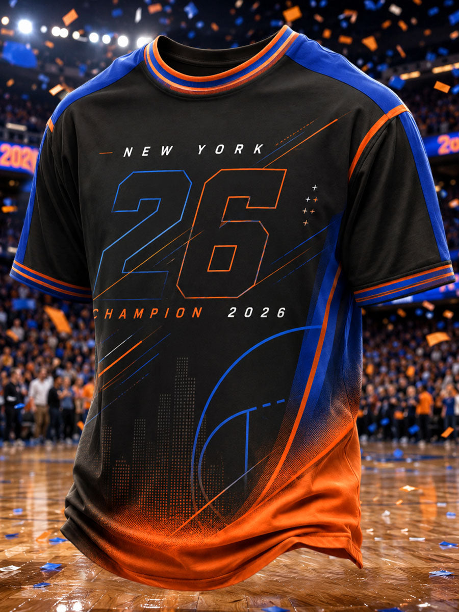 Men's New York 2026 Championship Commemorative T-Shirt