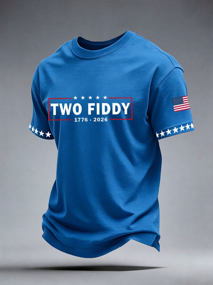 Men's Two Fiddy Print T-Shirt