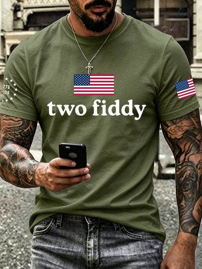 Men's Two Fiddy Print T-Shirt