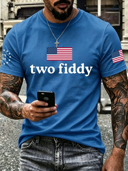 Men's Two Fiddy Print T-Shirt