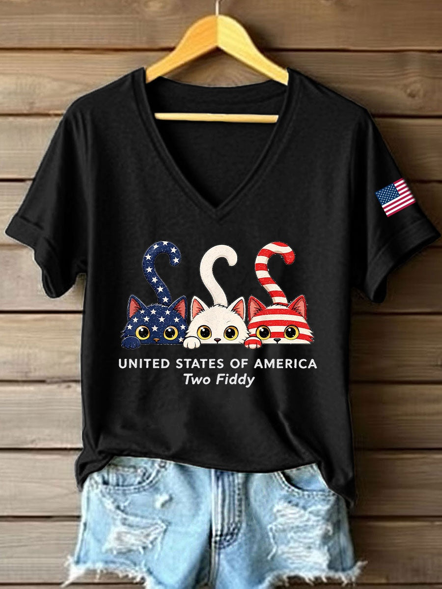 Women's Two Fiddy V-Neck T-Shirt