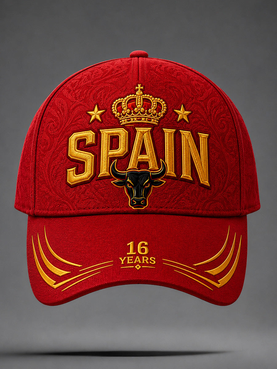 Gorra unisex con estampado de “We Are The Champions 2026” para celebrar a España campeona, regalo ideal para aficionados al fútbol