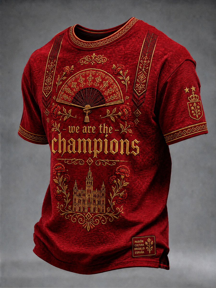 Camiseta manga corta España Somos los Campeones para hombre
