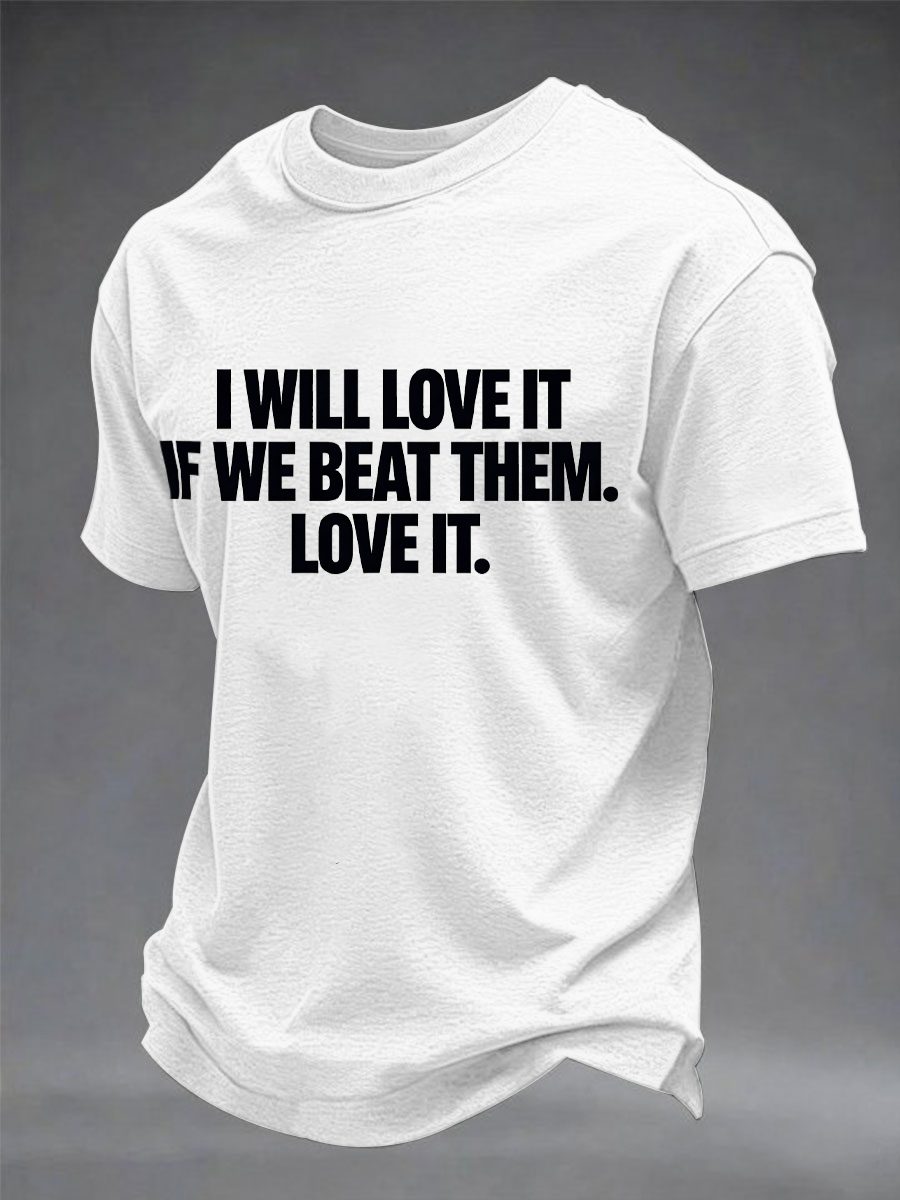 Men's England Football Lover Legend King Kev Rip Printed imitation cotton short-sleeved T-shirt