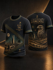 Men's Saudi Arabia Day Commemorative Art Print T-Shirt