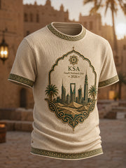 Men's Saudi Arabia Day Commemorative Art Print T-Shirt