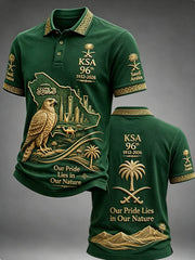 Men's Saudi Arabia's 96th National Day polo shirt