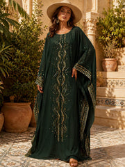 Women's Saudi Arabia's 96th National Day Long Sleeve Maxi Dress