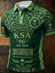 Men's Saudi Arabia's 96th National Day polo shirt