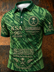 Men's Saudi Arabia's 96th National Day polo shirt