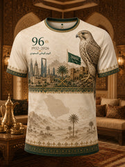 Men's Saudi Arabia National Day Commemorative Art Print T-Shirt