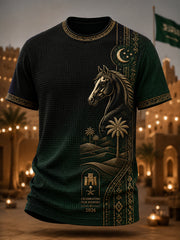Men's Saudi Arabia National Day Commemorative Art Print T-Shirt