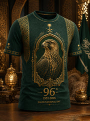 Men's Saudi Arabia National Day Commemorative Art Print T-Shirt