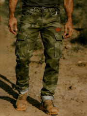 Men's Retro Business Style Casual Work Trousers