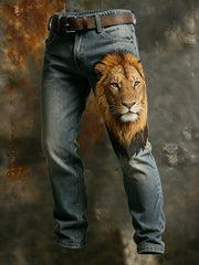 Men's Retro Business Style Casual Work Trousers