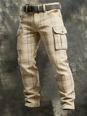Men's Retro Vacation Business West Art Print Casual Workwear Trousers