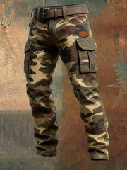 Men's Retro Business Style Casual Work Trousers