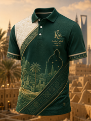 Men's Saudi Arabia National Day Short Sleeve Shirt