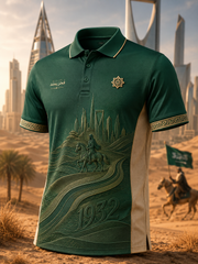 Men's Saudi Arabia National Day Short Sleeve Shirt