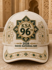 Unisex Vintage Saudi National Day Art Print Casual Hat
