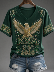 Women's Saudi Arabia's 96th National Day T-shirt