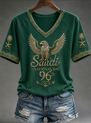Women's Saudi Arabia's 96th National Day T-shirt