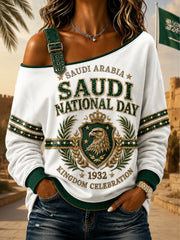 Women’s Saudi National Day Casual Tank Hoodie